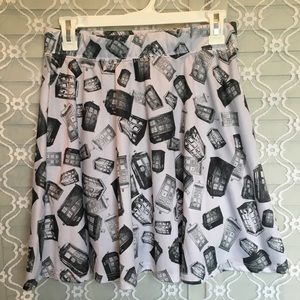 Dr. Who Tardis Circle Skirt